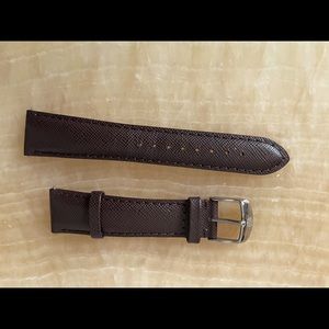 Brown Michele watch band, size 20, only worn once